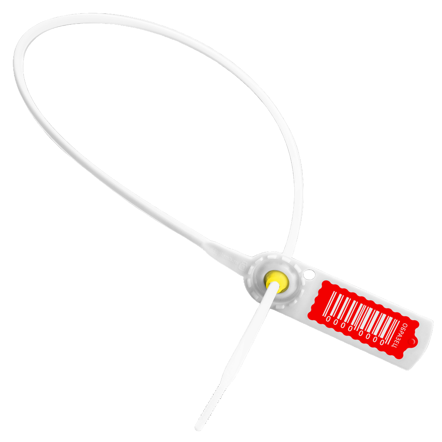 Пломба номерная пластиковая Стрела, цвет белый 1 (2)